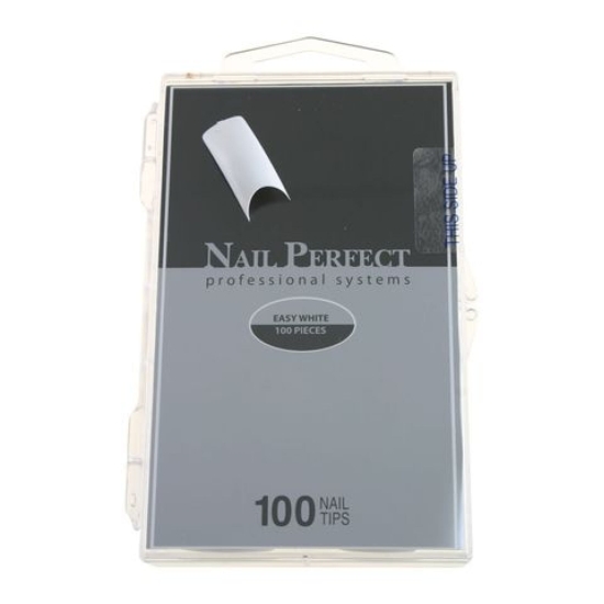 Nail Perfect Tips Easy White 100 sztuk