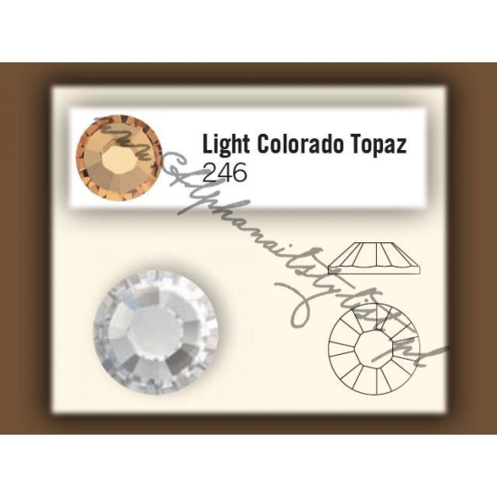 Cyrkonie SWAROVSKI ss6 - Light Colorado Topaz