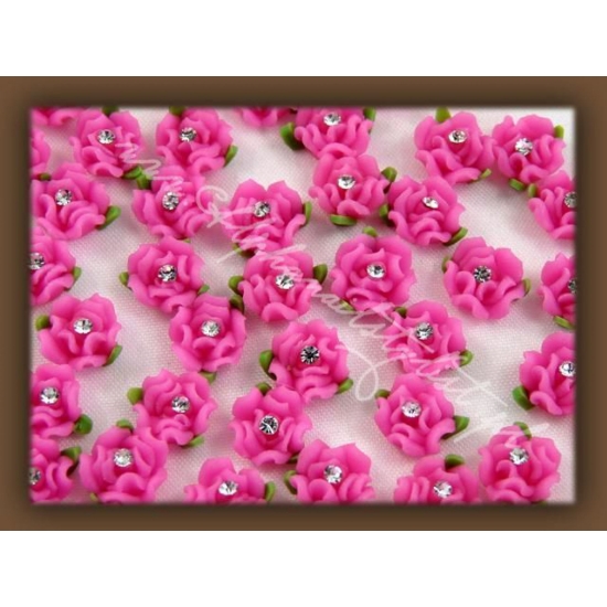Fimo Różyczki 3D frrc07 - Deep Pink