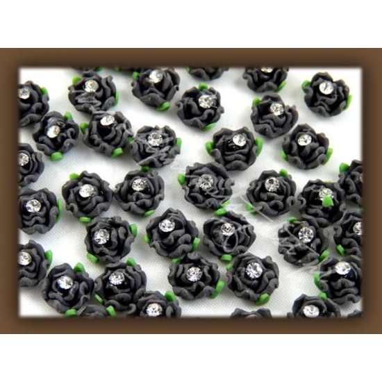 Fimo Różyczki 3D frrc14 - Gray