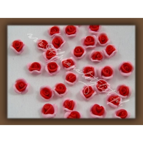 Fimo Różyczki 3D frkb02 - Pink/Red