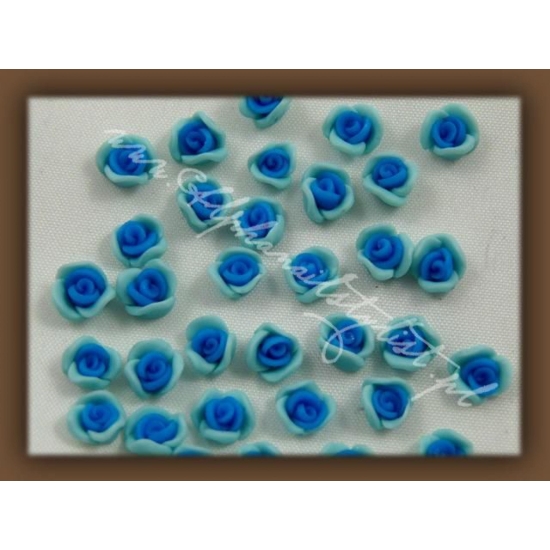 Fimo Różyczki 3D frkb05 - Light Blue/Blue