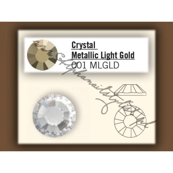 Cyrkonie SWAROVSKI ss5 - Crystal Metallic Light Gold