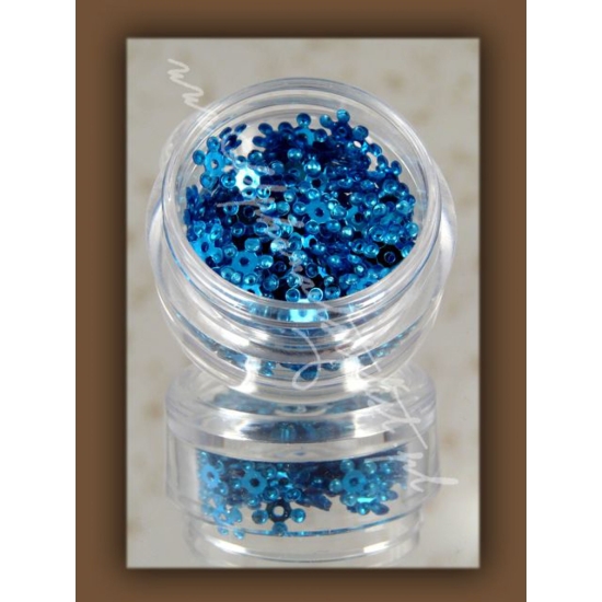 Kwiatki z dziurką kwd3D03 - Glitter Blue