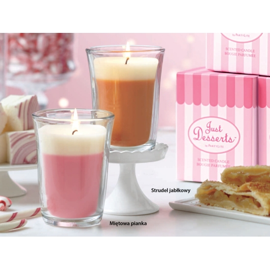 PartyLite Wysmukłe desery w szkle - Strudel jabłkowy