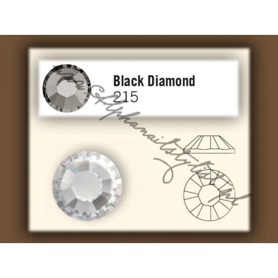 Cyrkonie SWAROVSKI ss10 - Black Diamond