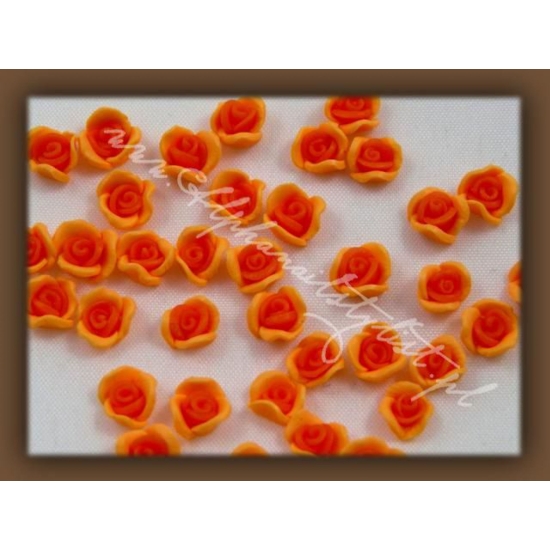 Fimo Różyczki 3D frkb04 - Yellow/Orange