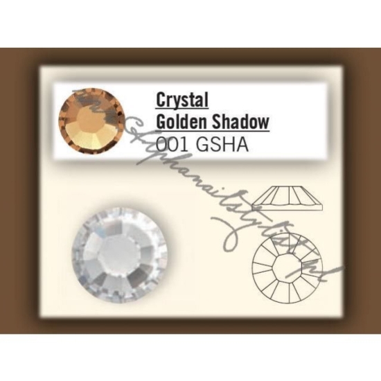 Cyrkonie SWAROVSKI ss3 - Crystal Golden Shadow