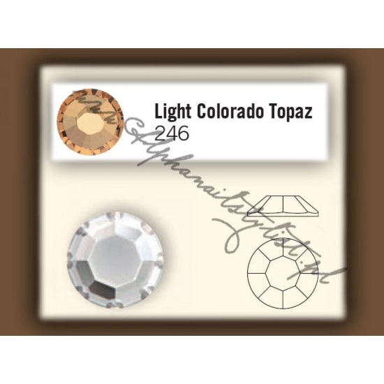 Cyrkonie SWAROVSKI ss3 - Light Colorado Topaz
