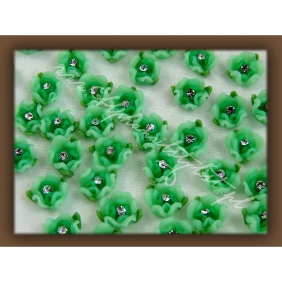 Fimo Różyczki 3D frrc13 - Green