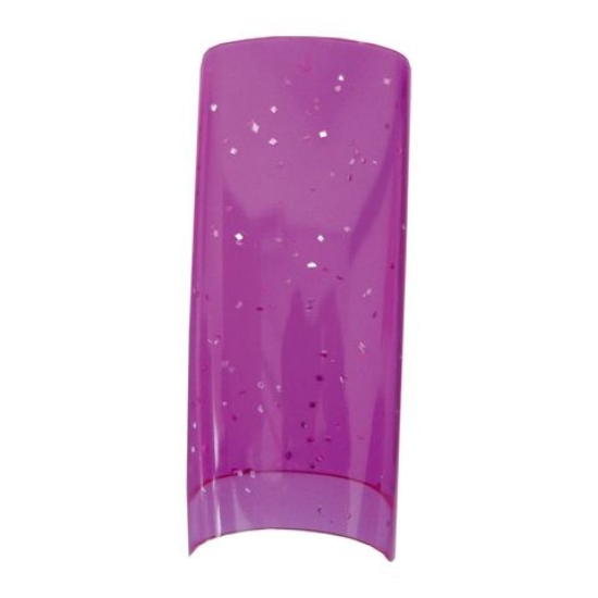 Nail Perfect Color Tips Transparent Purple Gl. 100 sztuk