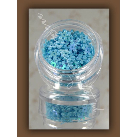 Kwiatki z dziurką kwd3D07 - Glitter Light Blue