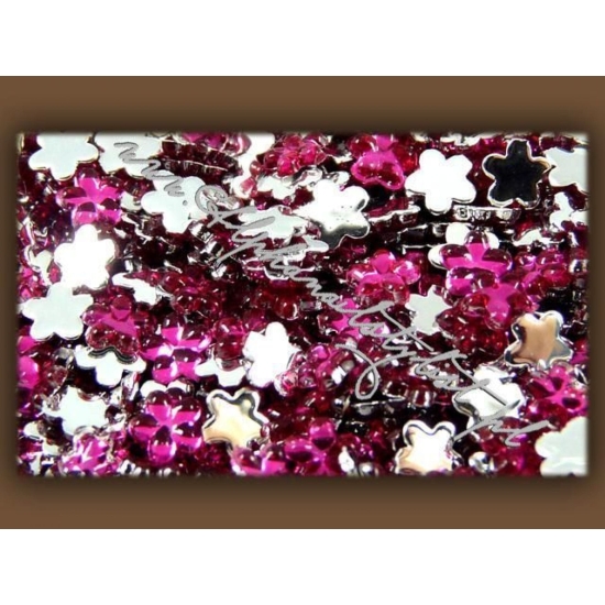 Cyrkonie Kwiatki CTRFl - Deep Pink