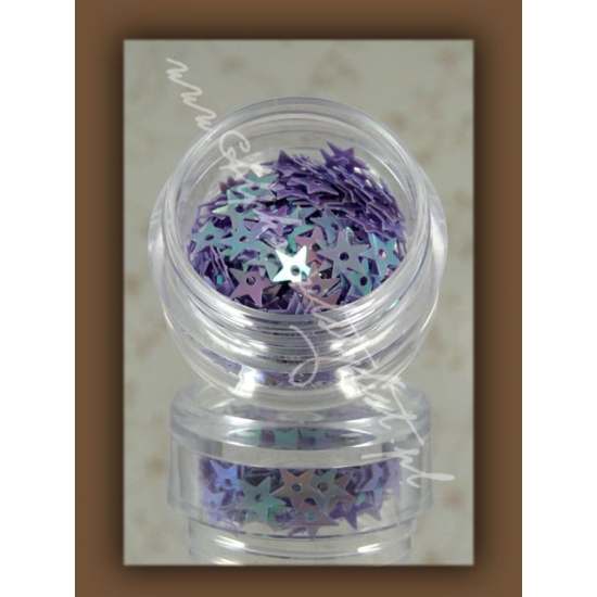 Gwiazdki z Dziurką gdII08 - Glitter Purple