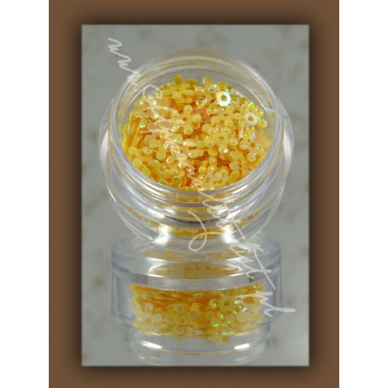 Kwiatki z dziurką kwd3D06 - Glitter Yellow