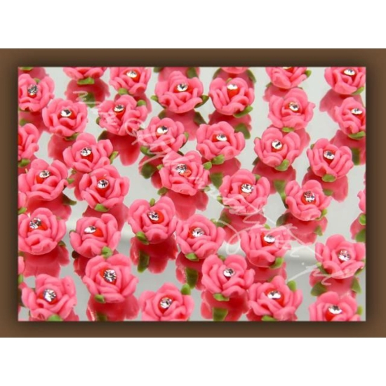 Fimo Różyczki 3D frrc18 - Hot Pink