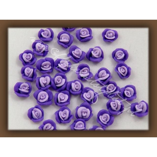 Fimo Różyczki 3D frkb06 - Purple/Light Purple