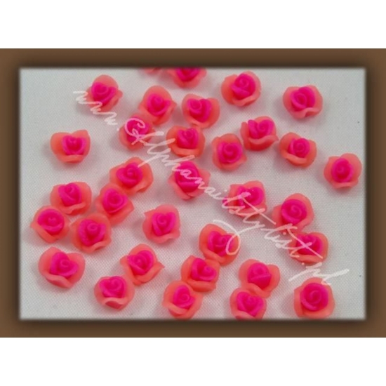 Fimo Różyczki 3D frkb03 - Pink/Deep Pink