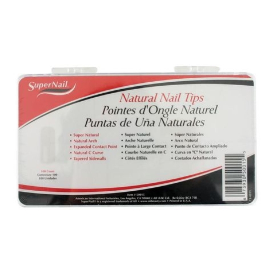 SuperNail Natural Nail Tips 100 pcs