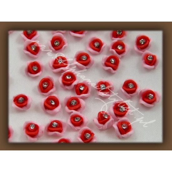 Fimo Różyczki 3D frkc03 - Pink/Red