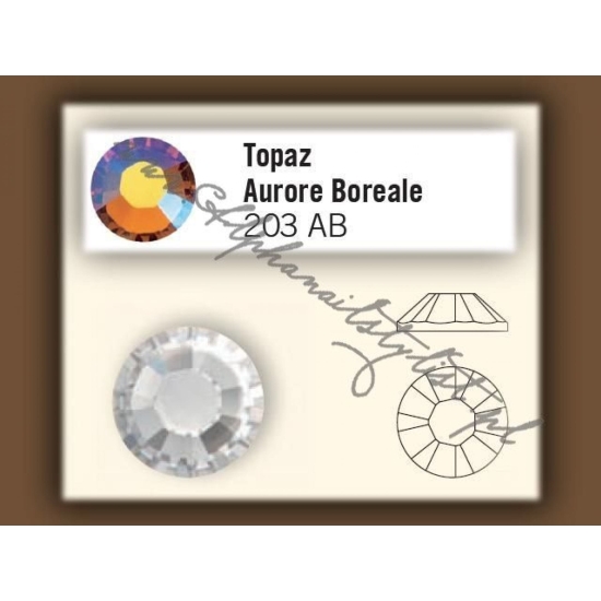 Cyrkonie SWAROVSKI ss5 - Topaz Aurore AB